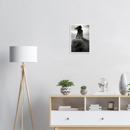 Verträumte Wege, Poster mit Holzrahmen - Stiers Beste