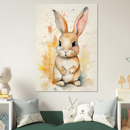 Knuddel der Hoppelhase, Holzdruck - Stiersbeste