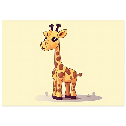 Die Giraffe, Aluminiumdruck - Stiersbeste