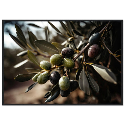 Olive Gefällig?, Poster mit Holzrahmen - Stiers Beste