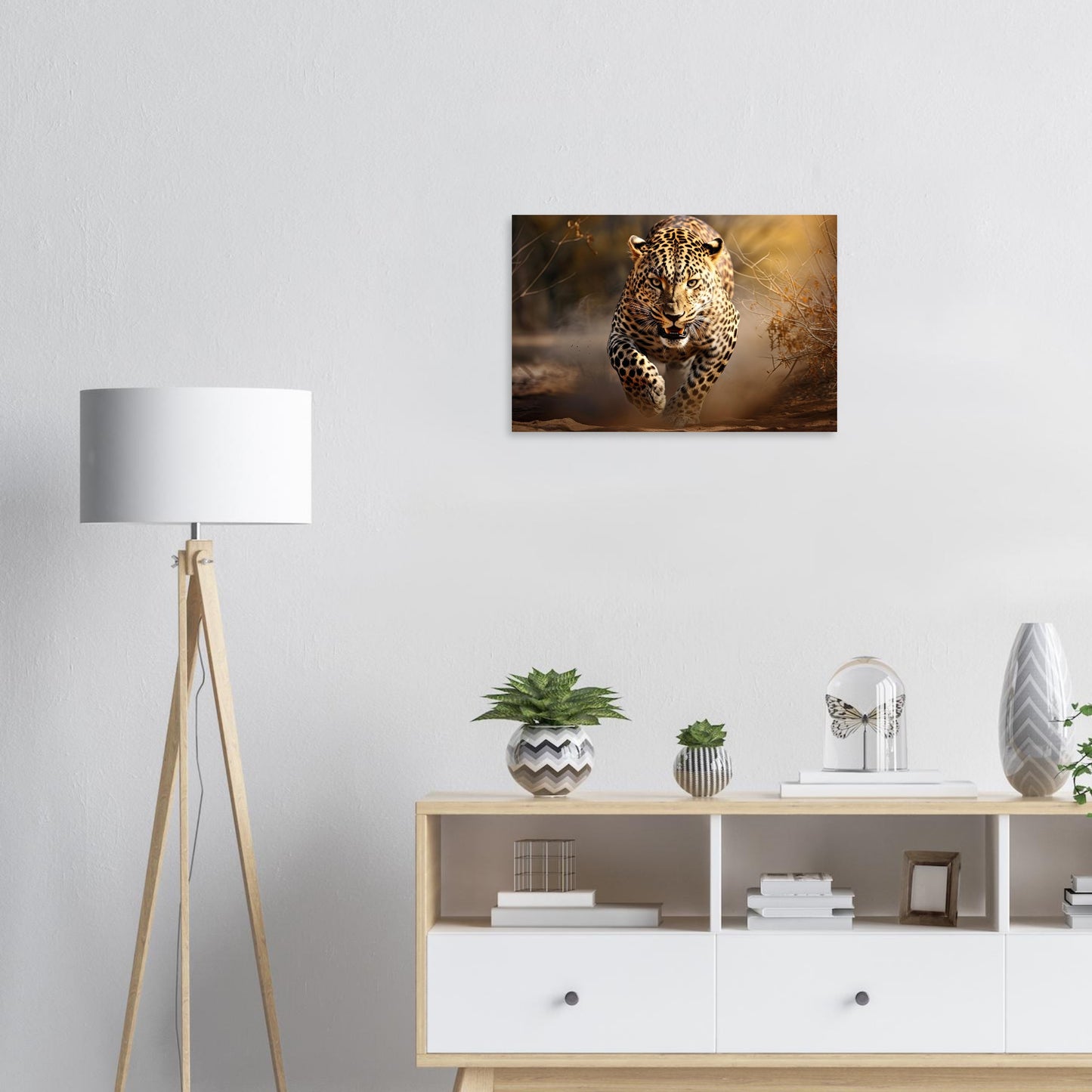 Leoparden Jagd, Aluminiumdruck - Stiers Beste