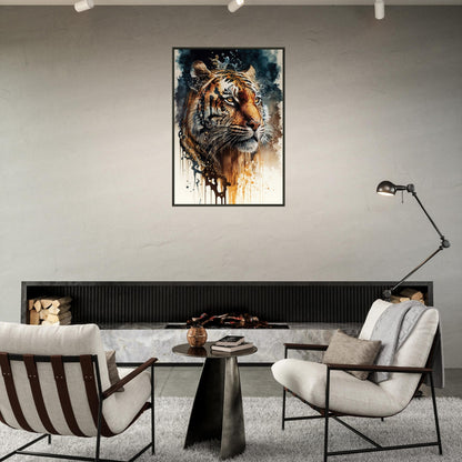 Tigeressenz, Poster mit Alurahmen - Stiersbeste