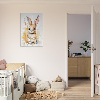 Knuddel der Hoppelhase, Leinwanddruck - Stiersbeste