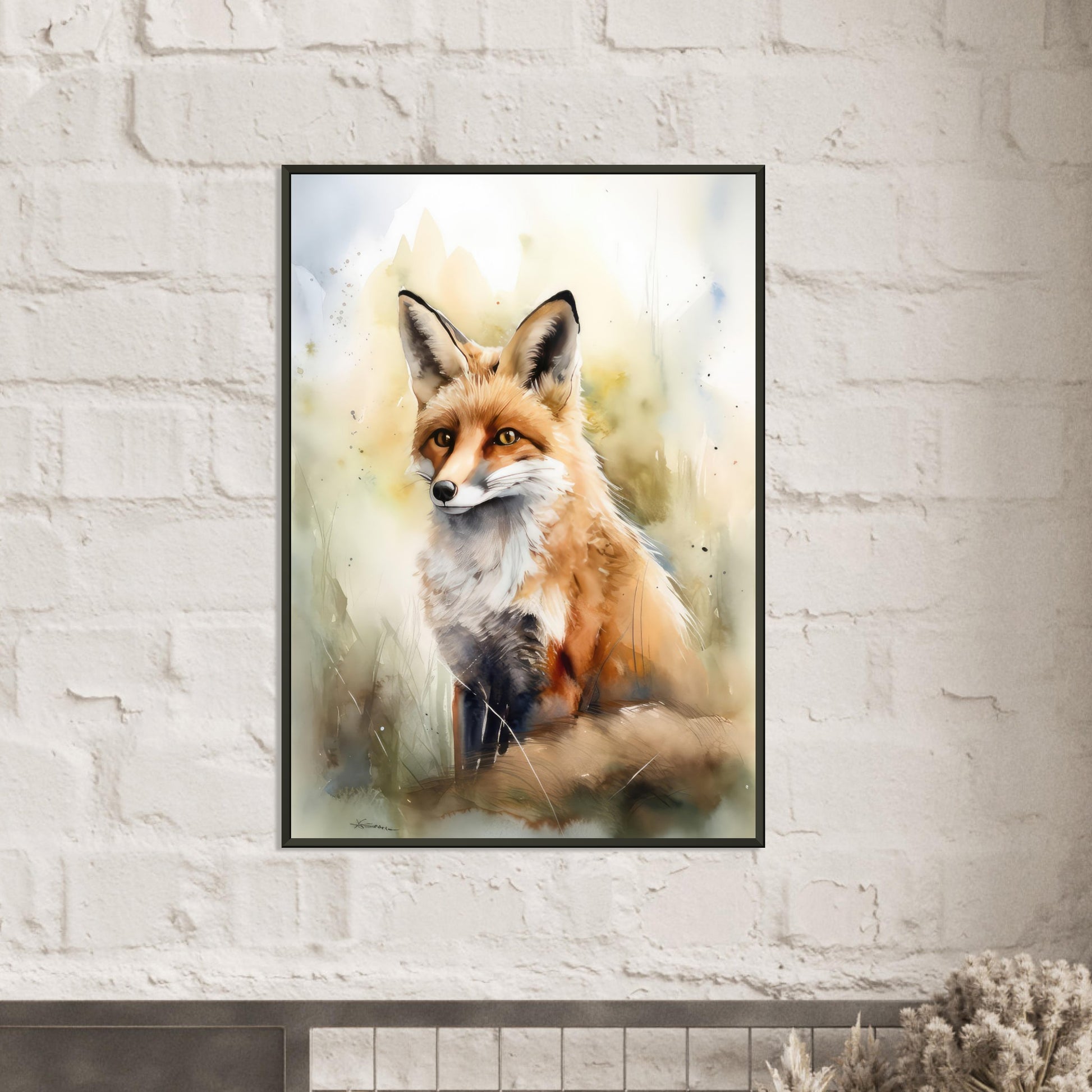 Die Wildnis im Blick, Poster mit Alurahmen - Stiersbeste