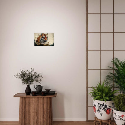 Tiger Splash, Holzdruck - Stiersbeste