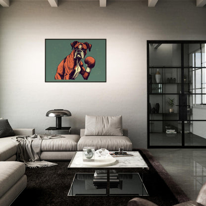 Boxer Boxer, Poster mit Alurahmen - Stiersbeste