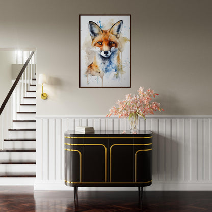 Fuchstraum, Poster mit Holzrahmen - Stiersbeste
