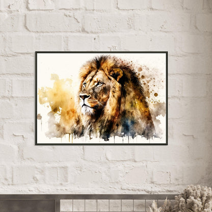 Blick in die Savane, Poster mit Alurahmen - Stiersbeste