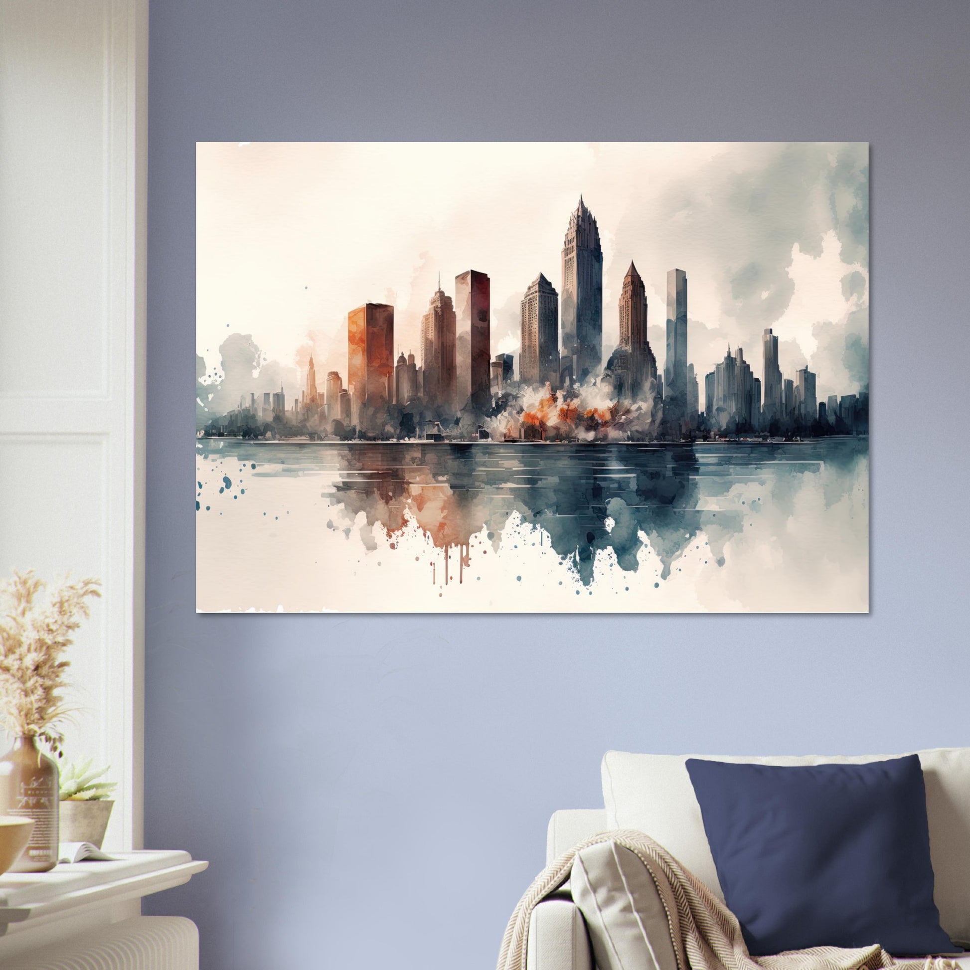 Cloudy Skyline, Aluminiumdruck - Stiersbeste