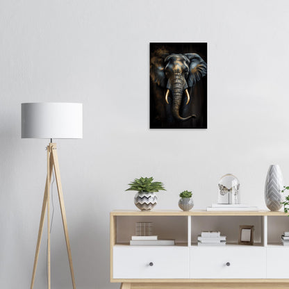 Der glanzvolle Elefant, Aluminiumdruck - Stiersbeste