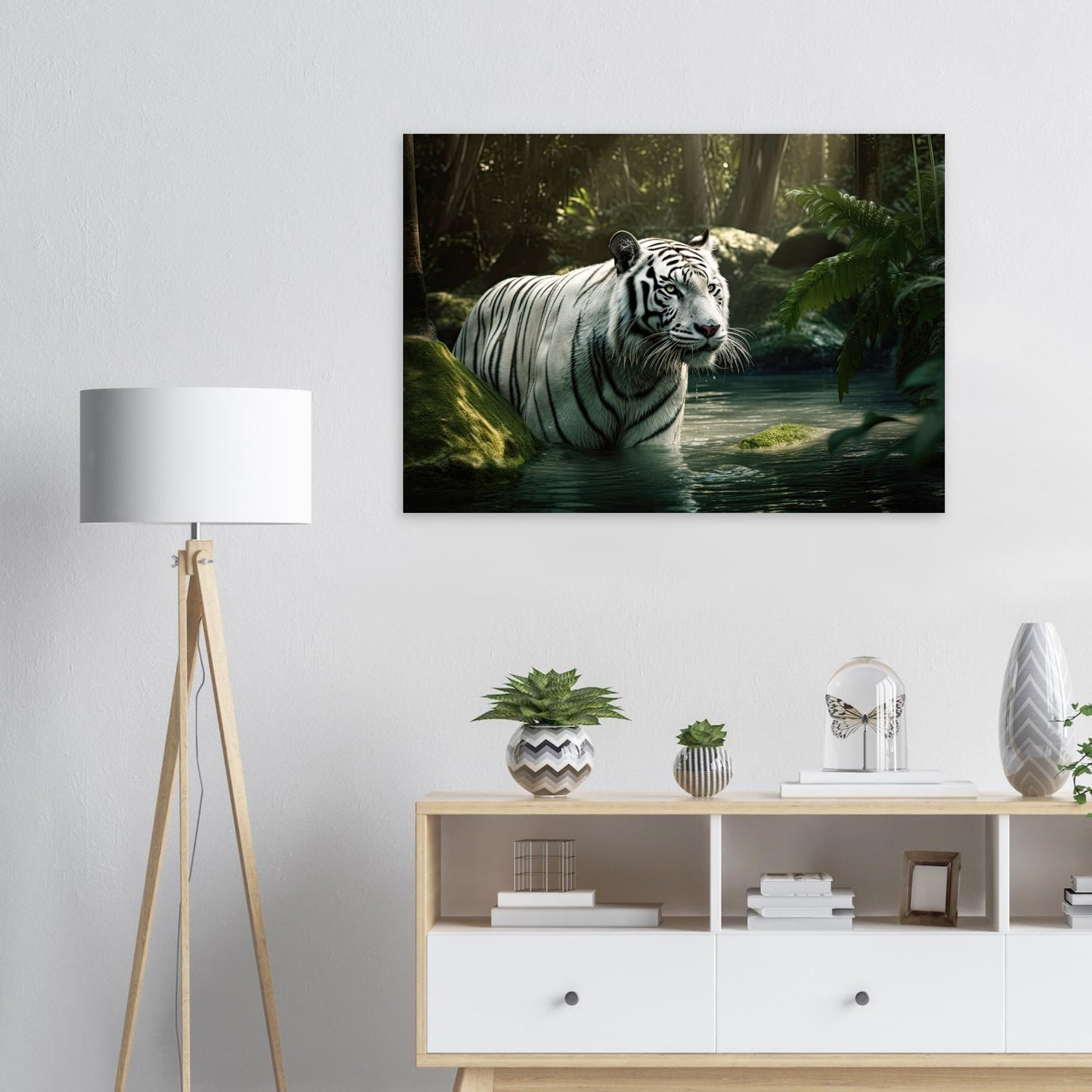 Tiger Bad, Aluminiumdruck - Stiersbeste
