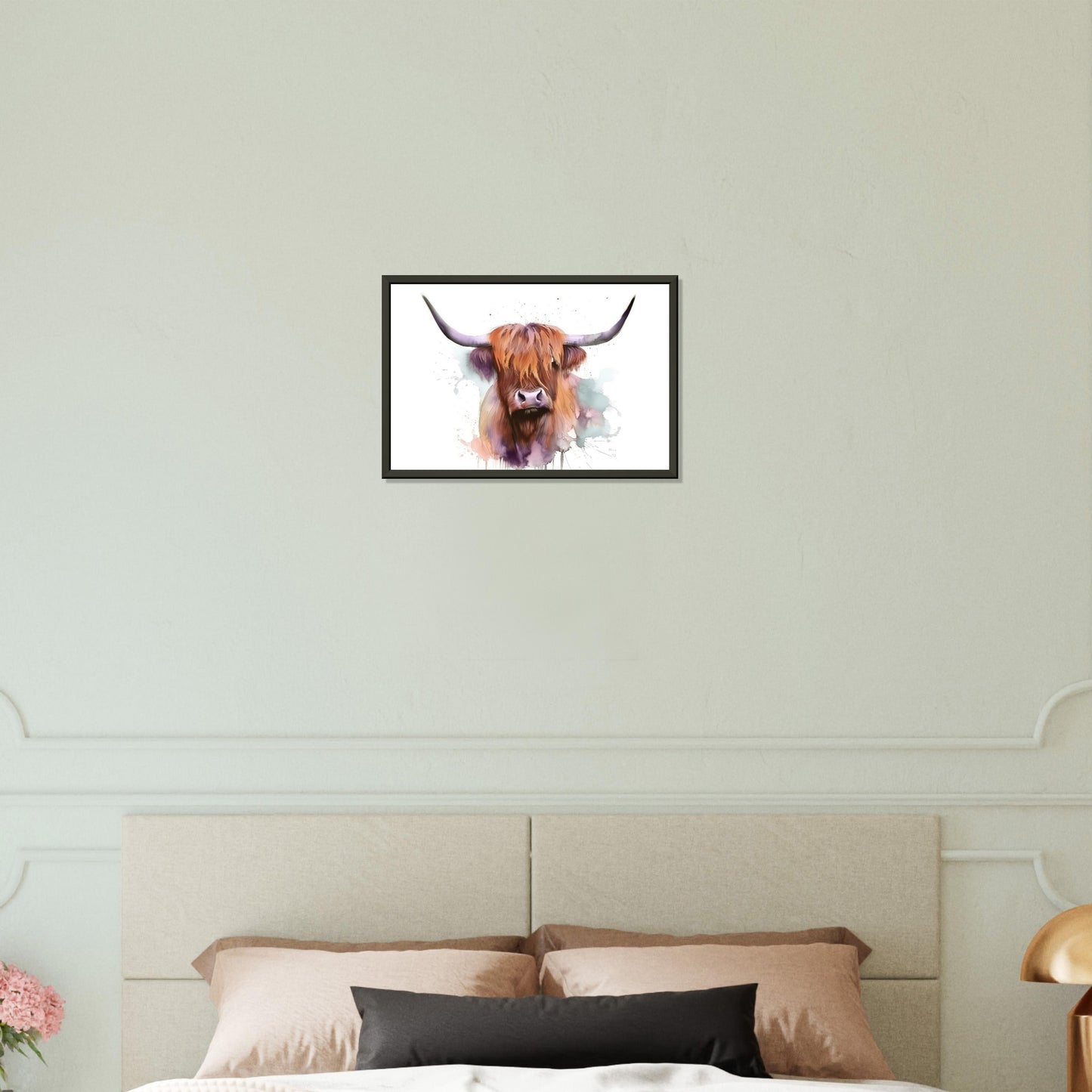 Schottische Schönheit, Poster mit Alurahmen - Stiersbeste