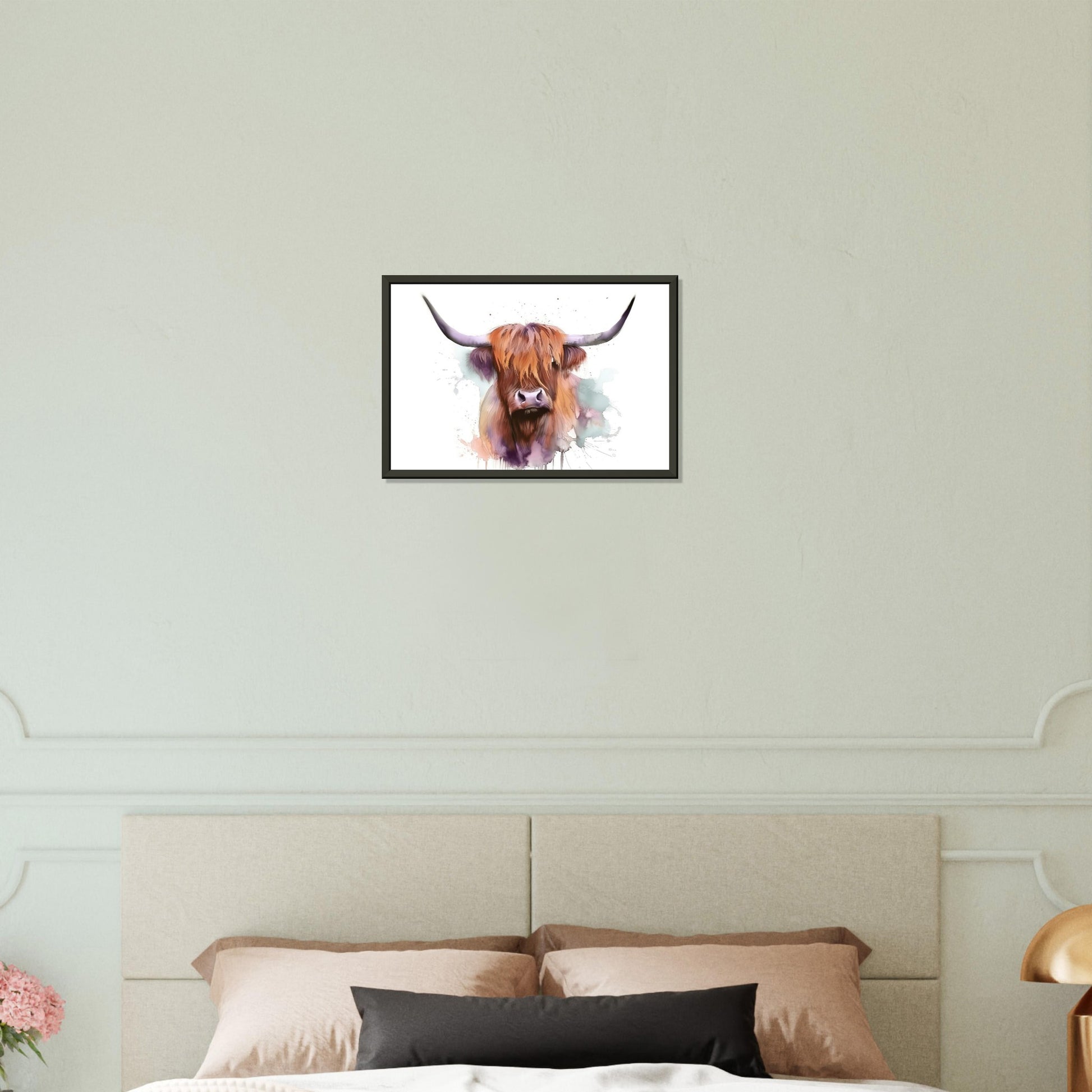 Schottische Schönheit, Poster mit Alurahmen - Stiersbeste