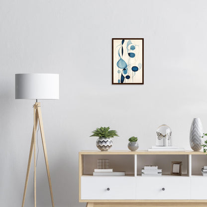 Blue Tear, Poster mit Holzrahmen - Stiers Beste