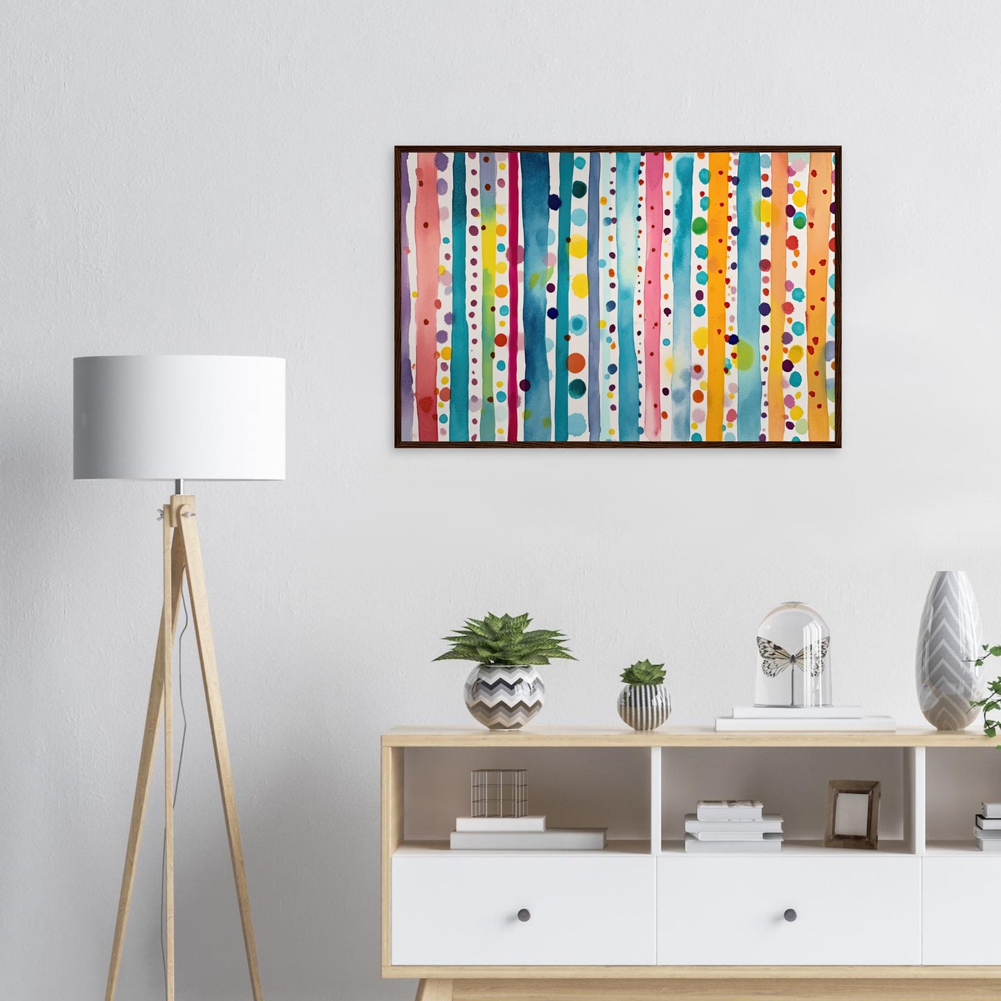 Farbwand, Poster mit Holzrahmen - Stiers Beste