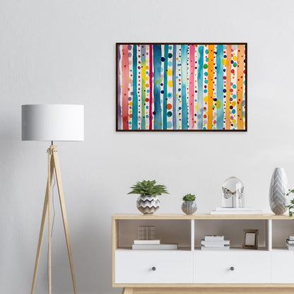 Farbwand, Poster mit Holzrahmen - Stiers Beste