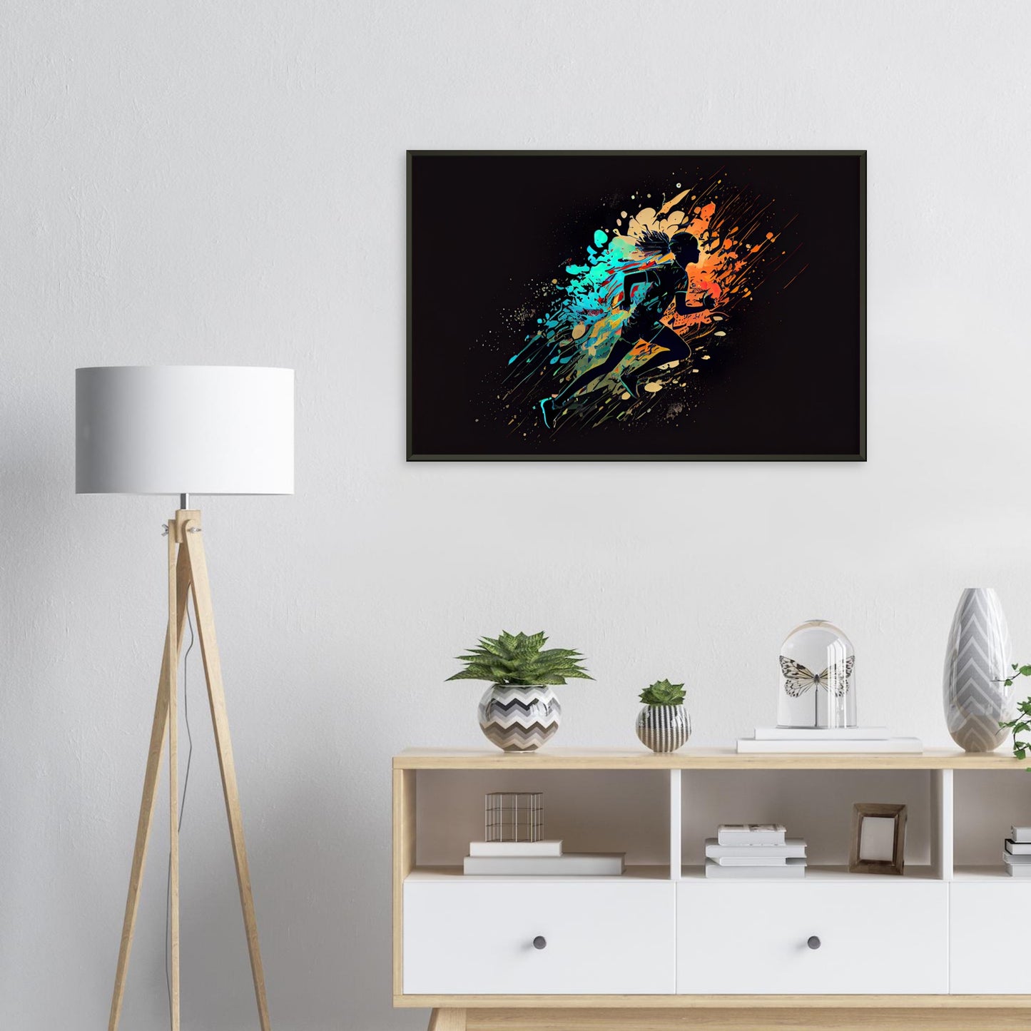 Runners Heaven, Poster mit Alurahmen - Stiersbeste