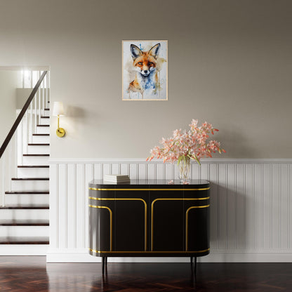 Fuchstraum, Poster mit Holzrahmen - Stiersbeste