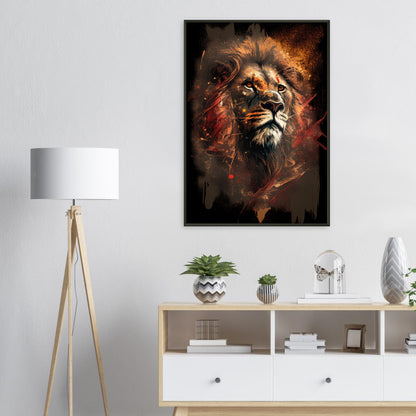 Majestätischer Blick, Poster mit Alurahmen - Stiersbeste