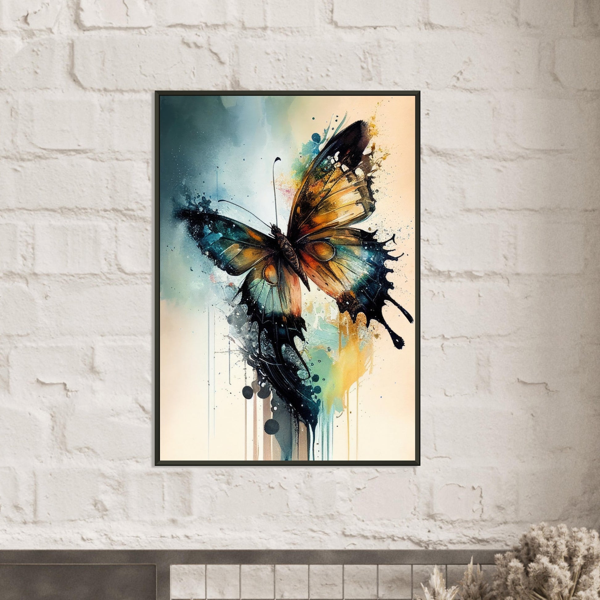 Magical Butterfly, Poster mit Alurahmen - Stiersbeste