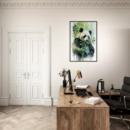Bambus Umarmung, Poster mit Alurahmen - Stiersbeste