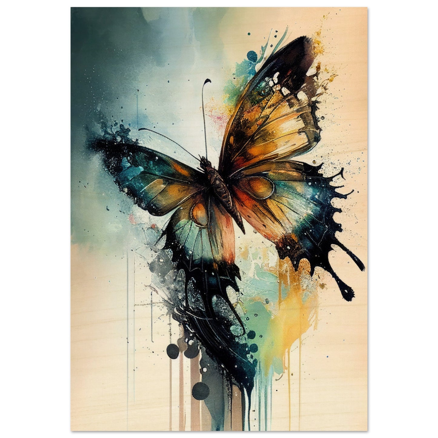 Magical Butterfly, Holzdruck - Stiersbeste