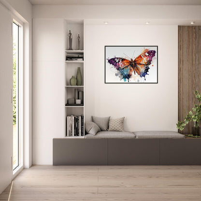 Wings of Color, Poster mit Alurahmen - Stiersbeste