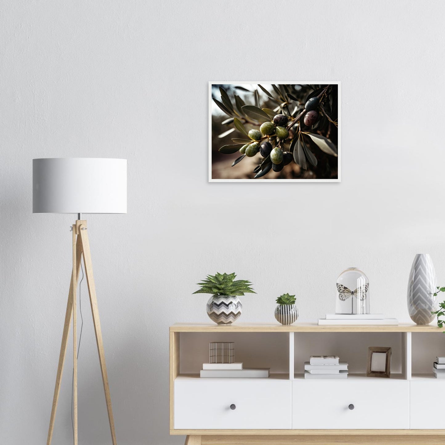 Olive Gefällig?, Poster mit Holzrahmen - Stiers Beste