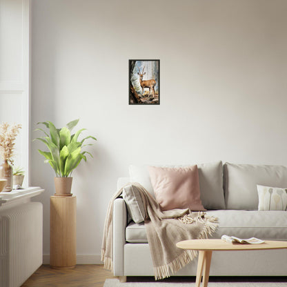 Echos der Natur, Poster mit Alurahmen - Stiersbeste