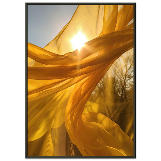 Yellow Dance, Poster mit Alurahmen - Stiers Beste