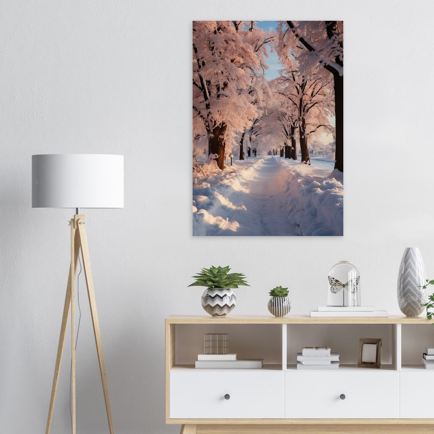 Winterlandschaft, Holzdruck - Stiers Beste