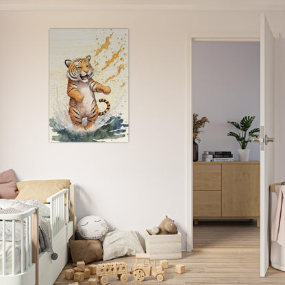 Wasserspaß Tiger, Holzdruck - Stiersbeste