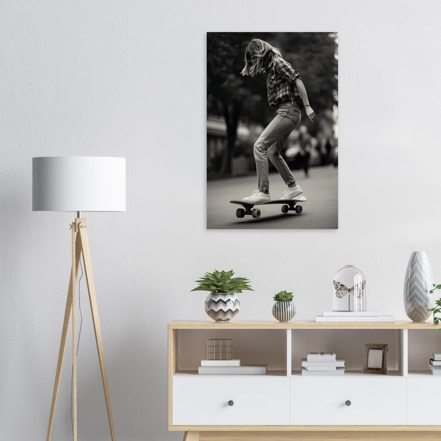 Skater Girl, Holzdruck - Stiersbeste
