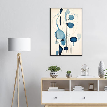 Blue Tear, Poster mit Holzrahmen - Stiers Beste