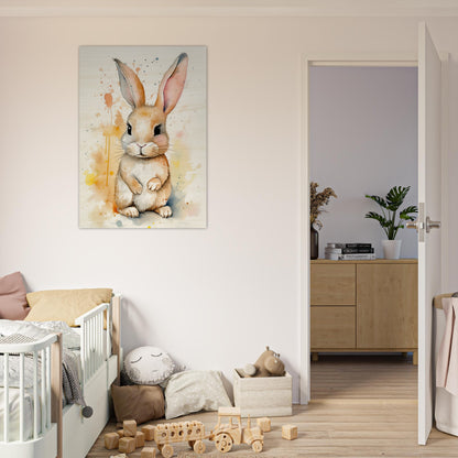 Knuddel der Hoppelhase, Holzdruck - Stiersbeste