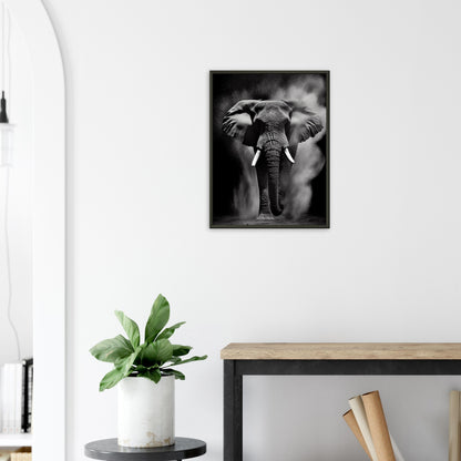 Die Essenz des Elefanten, Poster mit Alurahmen - Stiersbeste