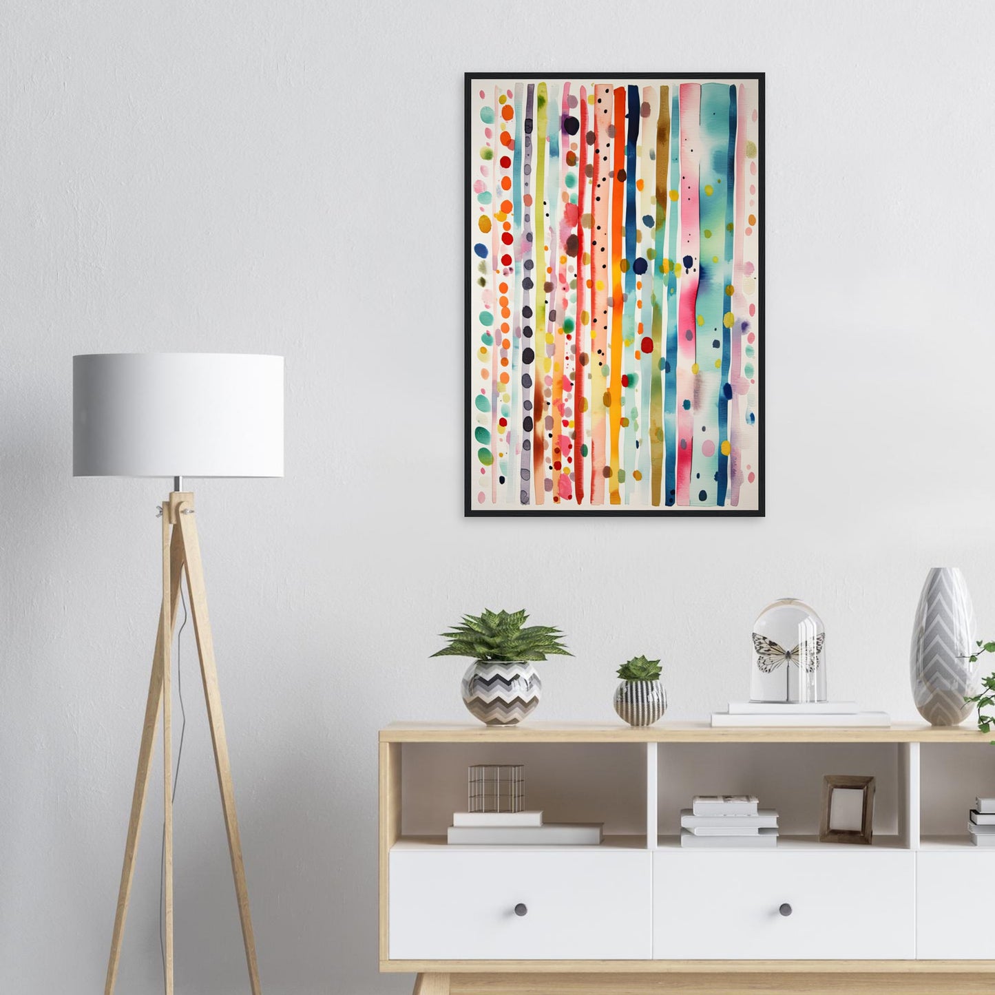 Farbig Gut, Poster mit Holzrahmen - Stiers Beste