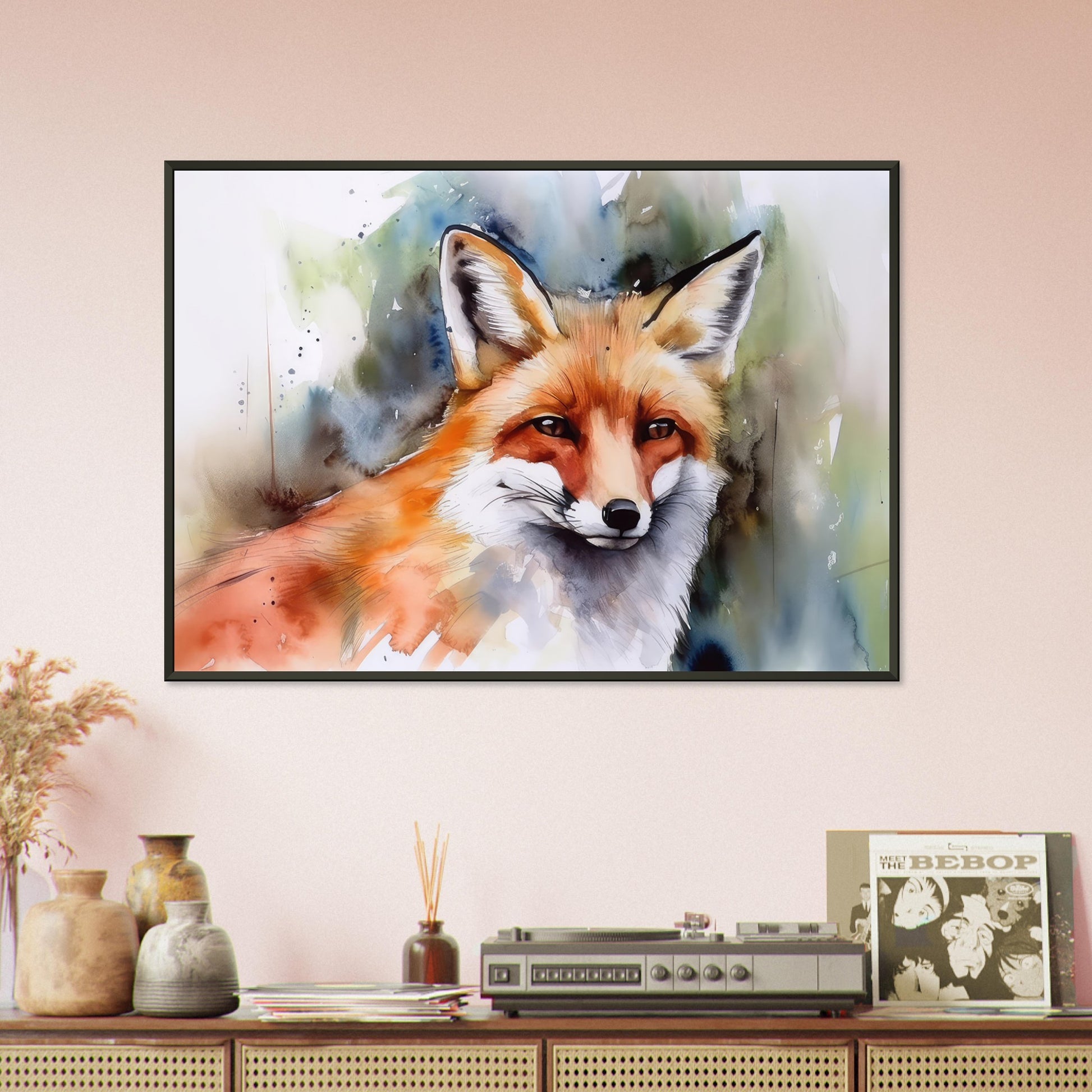 Magie des Fuchsgeistes, Poster mit Alurahmen - Stiersbeste
