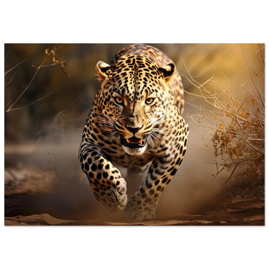 Leoparden Jagd, Aluminiumdruck - Stiers Beste