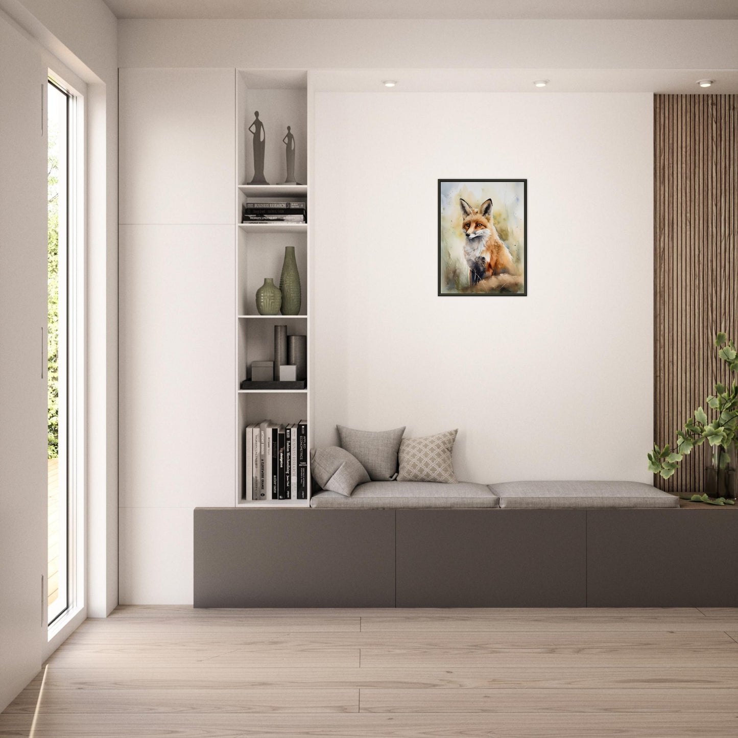 Die Wildnis im Blick, Poster mit Alurahmen - Stiersbeste