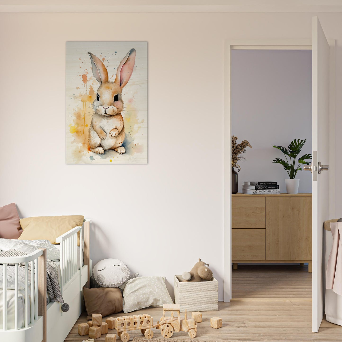 Knuddel der Hoppelhase, Holzdruck - Stiersbeste