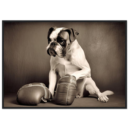 Take a break, Poster mit Holzrahmen - Stiersbeste