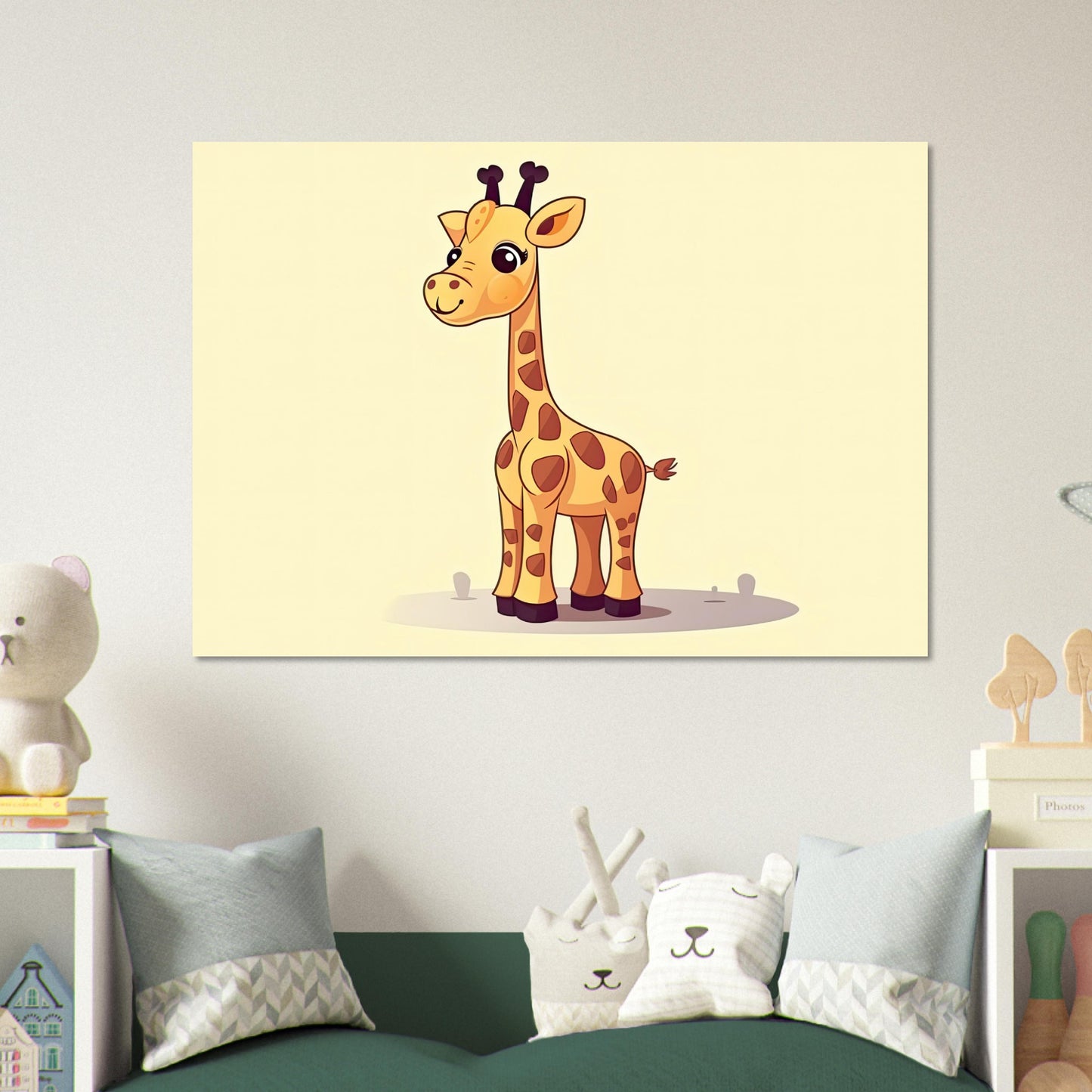 Die Giraffe, Aluminiumdruck - Stiersbeste