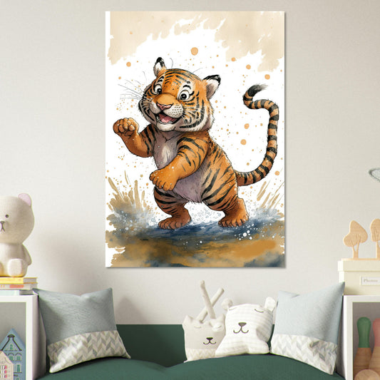Matschiger Tiger, Aluminiumdruck - Stiersbeste