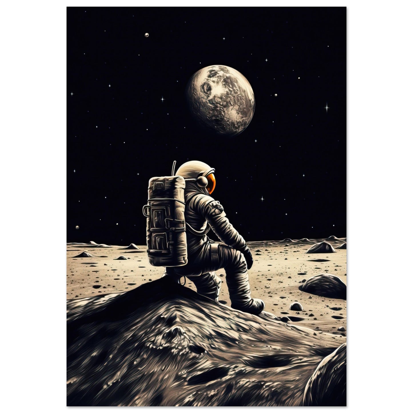 Moon Sit In, Aluminiumdruck - Stiers Beste