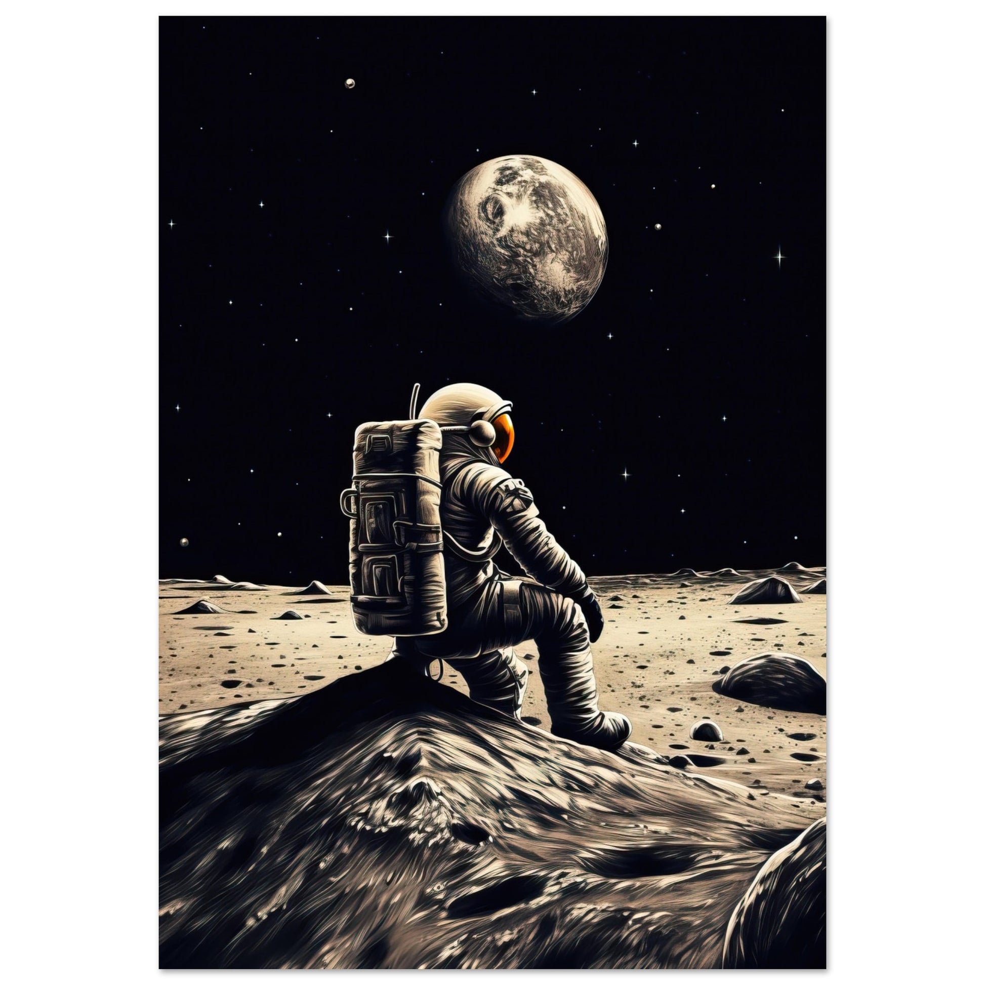 Moon Sit In, Aluminiumdruck - Stiers Beste