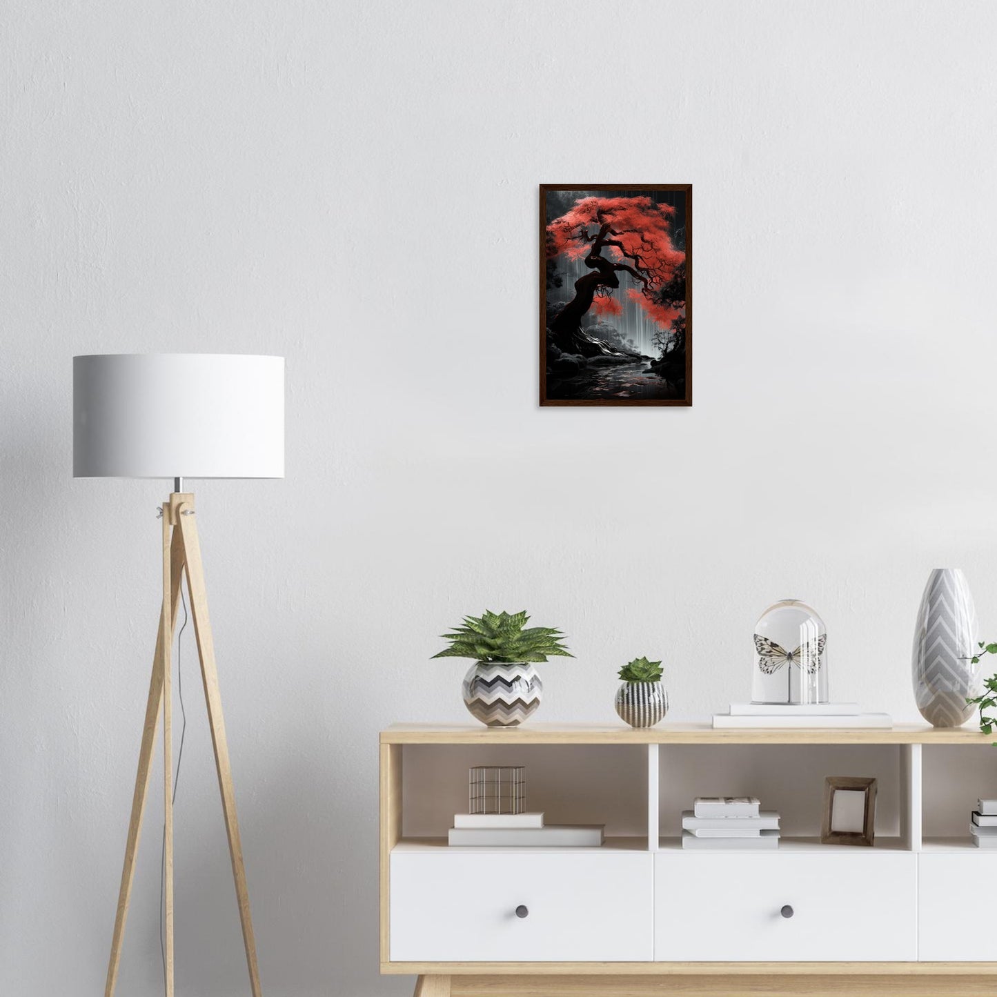 Kirschblütenfeuer, Poster mit Holzrahmen - Stiersbeste