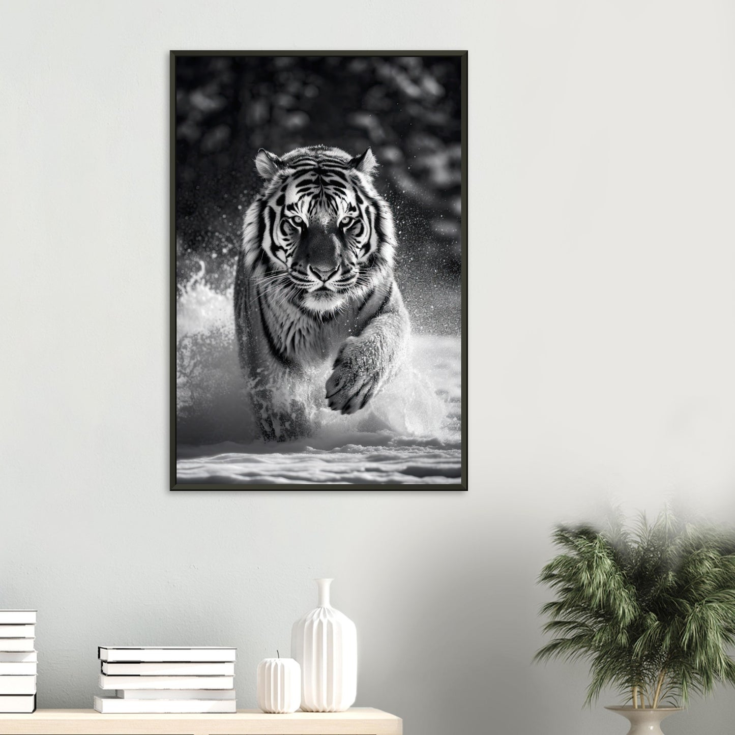 Eisige Wildnis, Poster mit Alurahmen - Stiersbeste