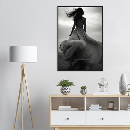 Verträumte Wege, Poster mit Holzrahmen - Stiers Beste
