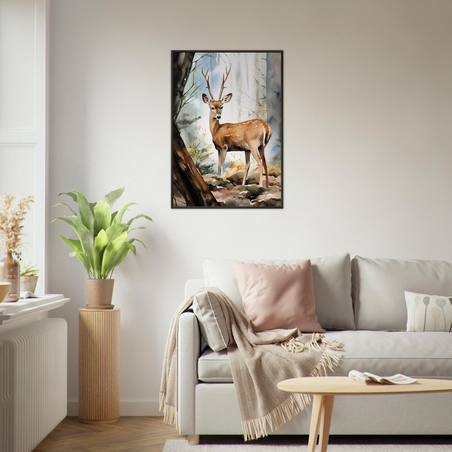 Echos der Natur, Poster mit Alurahmen - Stiersbeste